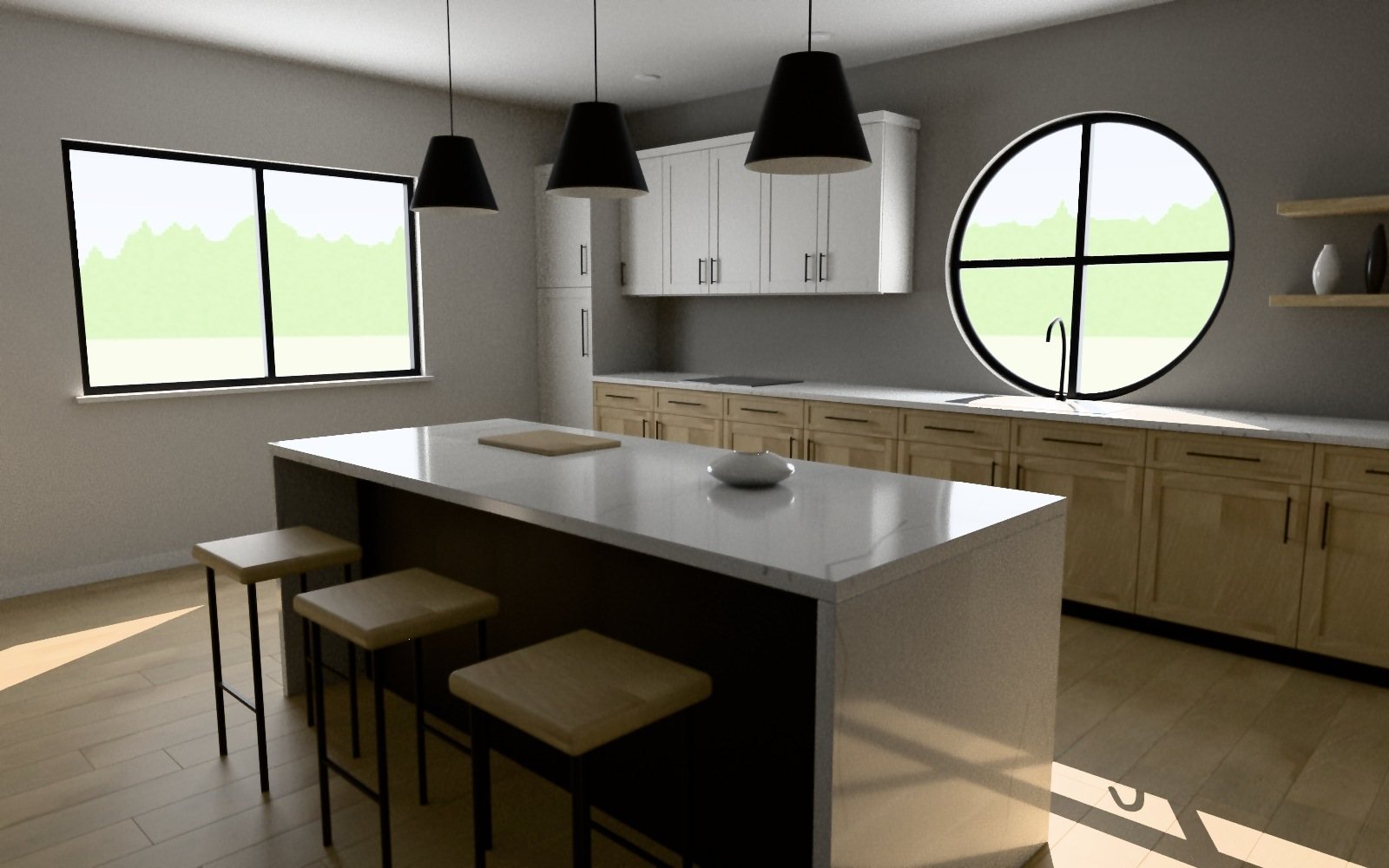 Rendered preview of the kitchen
