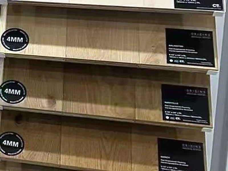 CS Origins engineered oak sample boards.